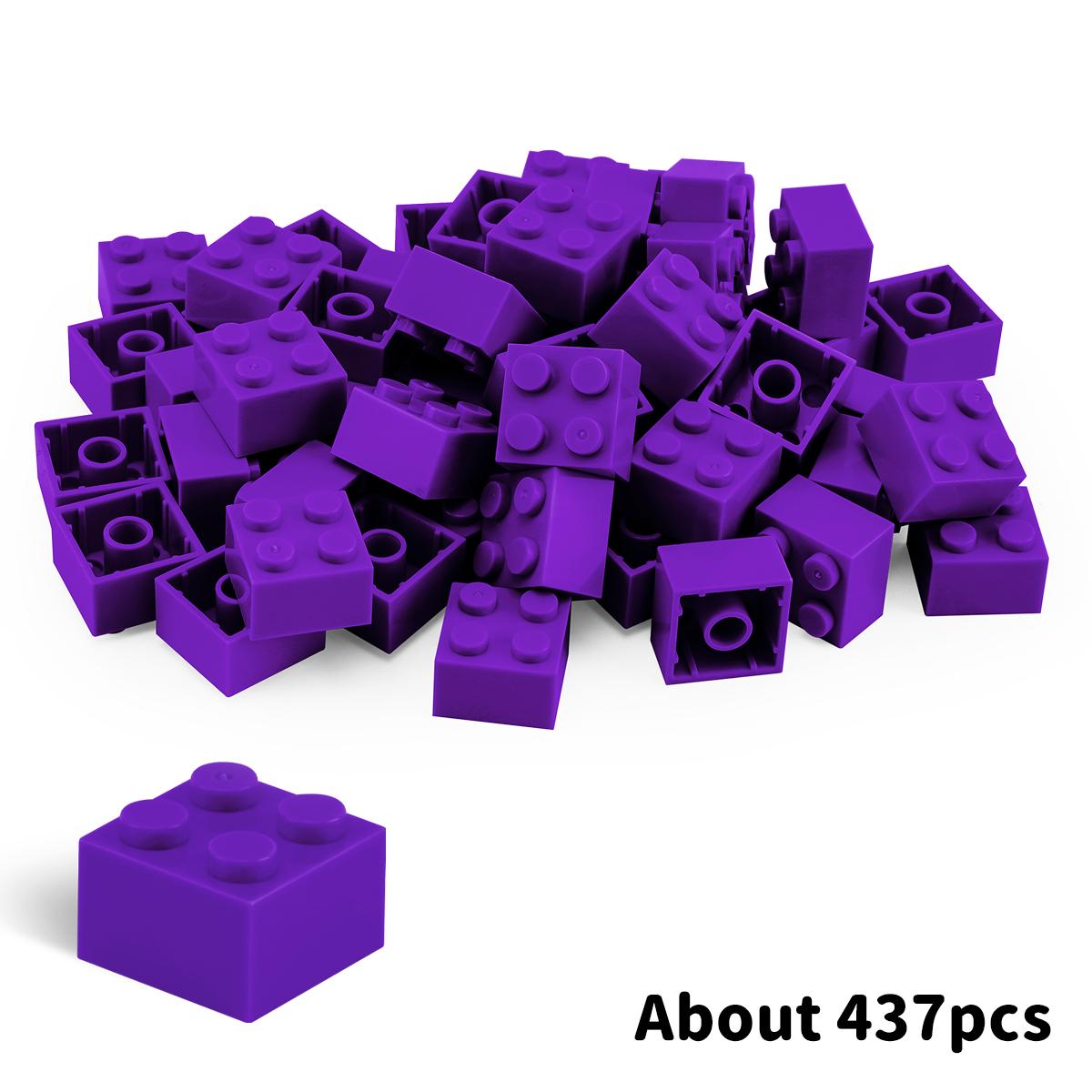 

500g2x2 Beveled DlY Building Blocks Thick FiguresBricks Dots Learning Imaginative SizeCompatible Including Plastic Playthings forChildren 500g 2x2 Beveled
