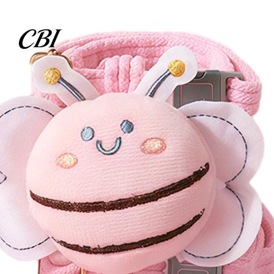 Non-irritating Cat Leash Corduroy Harness with Leash, Escape Proof Vest Walking Jacket Photo Prop Pet Bee Plush Toy, Breathable Adjustable for