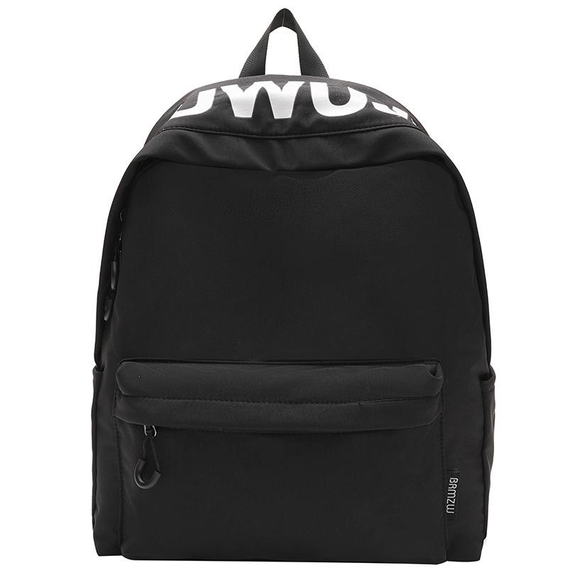 Korean Version of Alphabet Large-capacity Schoolbag Niche Design Fashionable Versatile Casual Backpack Lightweight Waterproof Burden-reducing Backpack