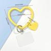 1Pc Silicone Heart Loop Cell Phone Hand DYM Wrist Strap With Key Chain Holder - Universal Mobile Straps For All Smartphones
