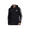 Adidas Three-Stripe Tracksuit Training Knit Hoodie Men Outerwear Black DT9896