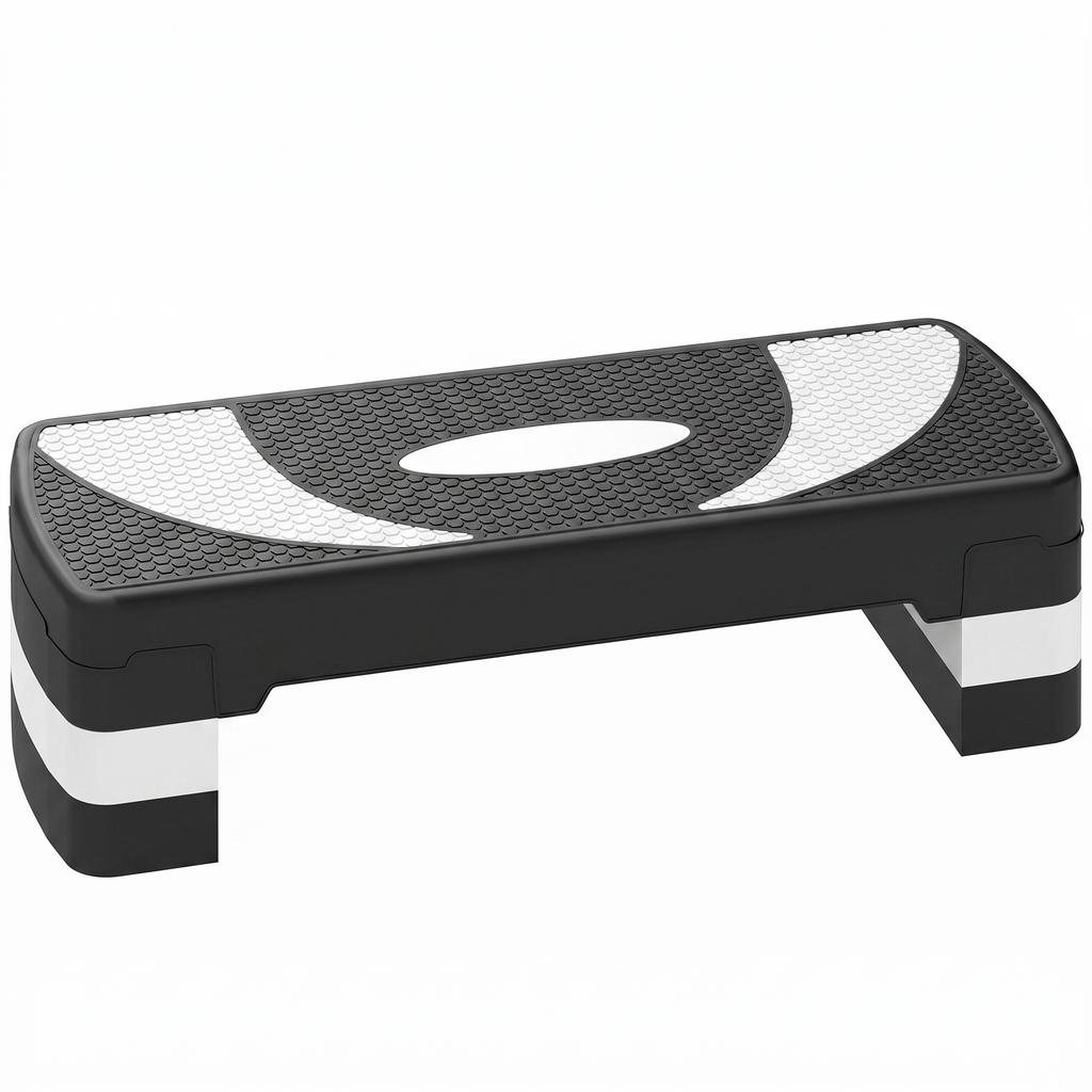 Plateforme Étape Aérobique à 3 Niveaux Bloc Réglable Planche Entraînement Yoga Fitness