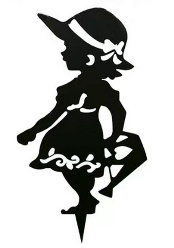 Children s Day Cartoon Garden Stake Ornaments - 3D Yard Art for Courtyard Decor