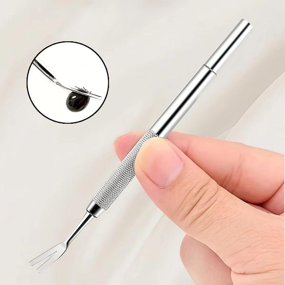3Pcs/Set Tick Fork Tick Removal Tool Stainless Steel Pet Tick Hook for Pets