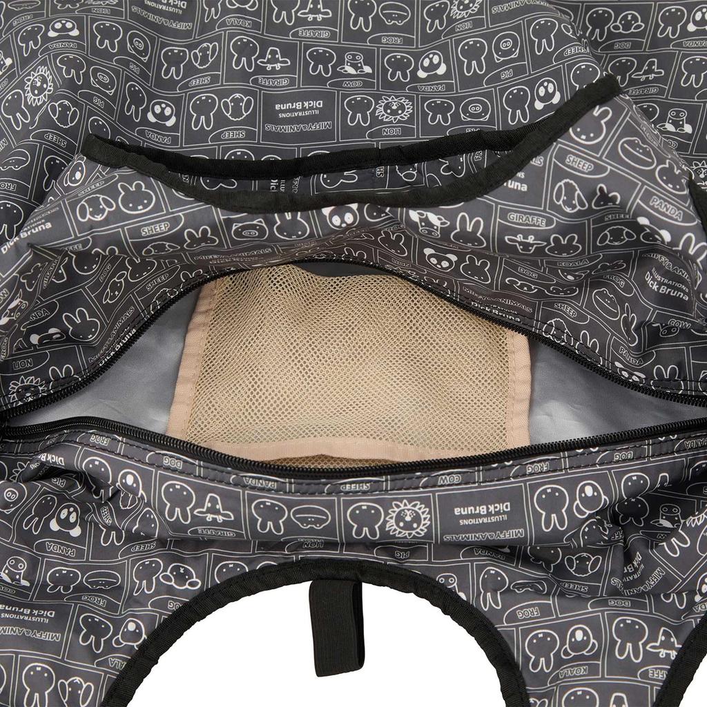 Sifre Miffy Foldable Eco Size Miffy Animals Women's Cooler/Insulated Bag, B295, Gray, &