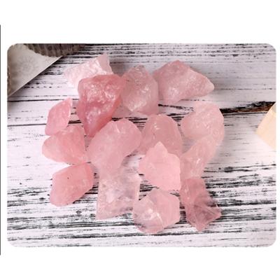 Quartz Rose naturel 100g, cristal de Quartz Rose minéral, pierre brute d'aromathérapie, ornements en pierre d'encens