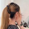 New Arrival French Chic Heart-Shaped Crystal Ponytail Hair Clip for Women, High Quality