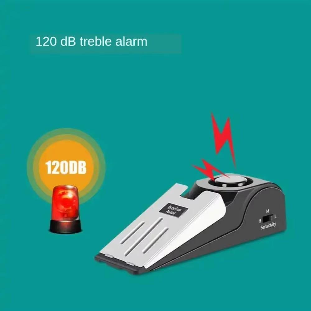 Security Home Wedge Shaped Door Stop Stopper Alarm Travel Security Door Stopper Alarm Home Door Window Burglar Alarm