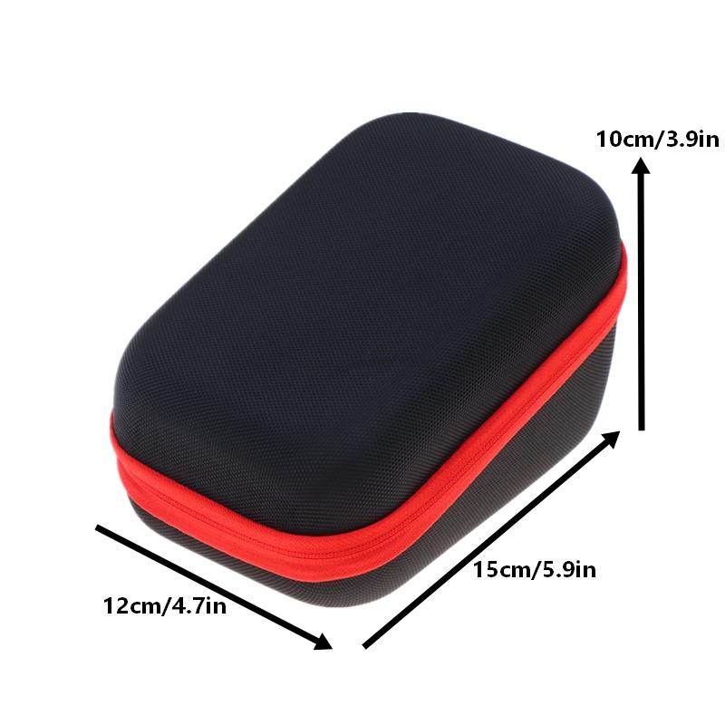 Portable Oximeter Protective Storage Bag EVA Hard Shell Water Resistant Zipper Pouch for Home Travel Daily Use