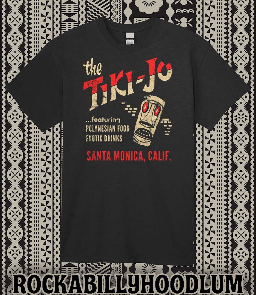Retro Tiki Tee T Shirt Rum Mug Restaurant Bar Kona Tiki Jo Santa Monica CA