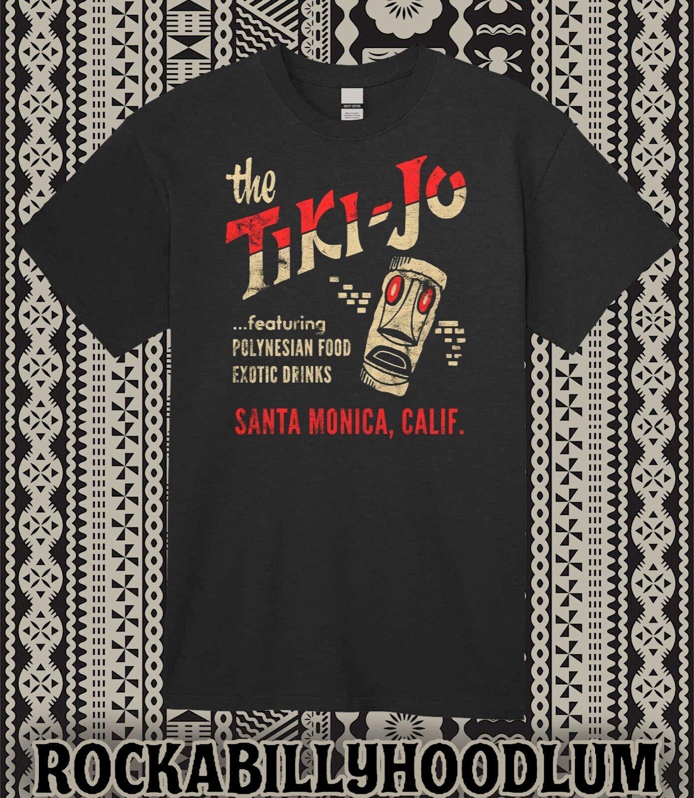 Retro Tiki Tee T Shirt Rum Mug Restaurant Bar Kona Tiki Jo Santa Monica CA S