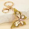 Light Luxury Butterfly Keychain Crystal Pendant Rhinestone Butterfly Keychain Colorful Diamond Butterfly Pendant Sparkling Bag Charm Gift for Women