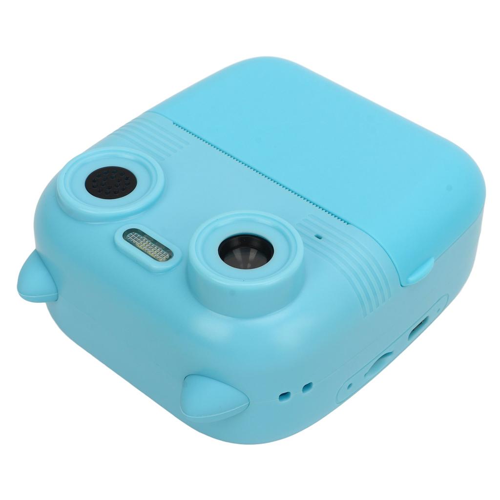 Kids Digital Print Camera HD 1080P Front Rear Dual Lens Cartoon Playback Selfie Video Camera for