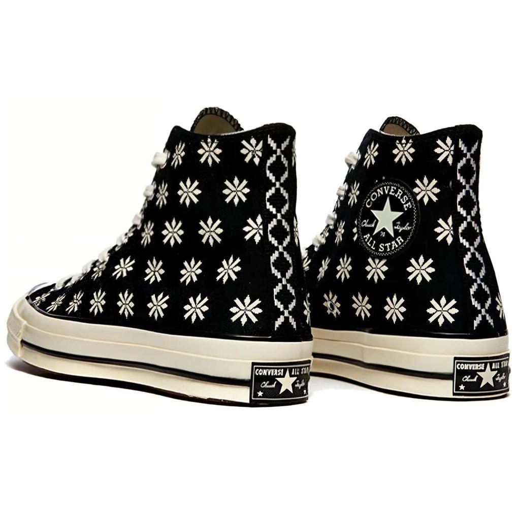 Converse Chuck 70 High 'Holiday Sweater - Black' (Unisex) Black / Egret / Black Canvas Shoes 169534C