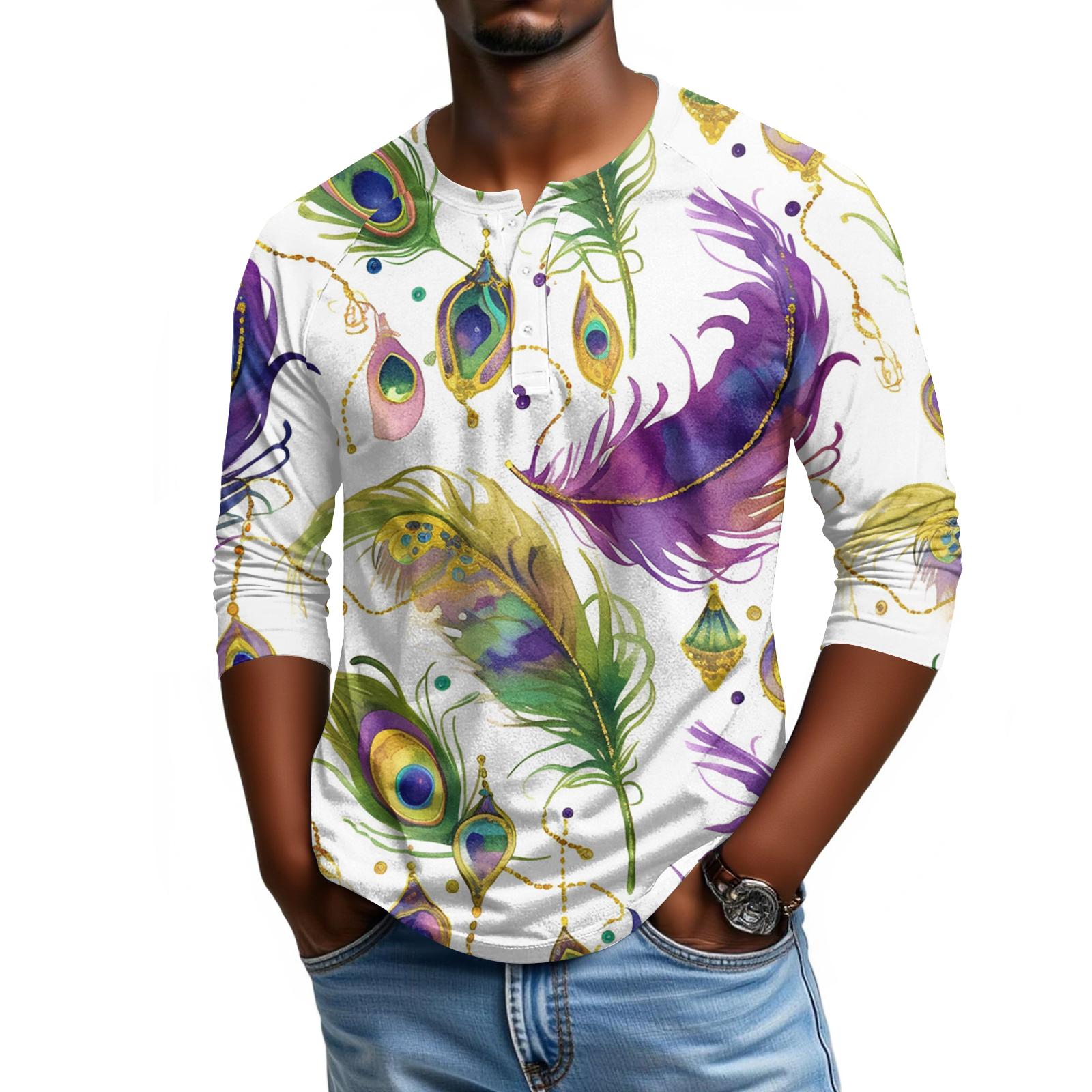 

Мужской топ с рукавом реглан и рукавом три четверти XXL белый