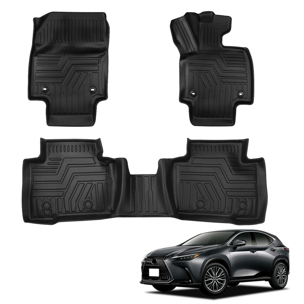 New Lexus NX Series Floor Design for and 3D TPE Easy 3D Custom Interior Set New NX 20 Series Floor Mats, Vehicle-Specific NX250, NX350h, NX450h+,
