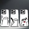 Celular Flork Süß Für iPhone 17,16,15,14,13,12,11,Pro,Max,Plus,E,Air,Mini Sturzfest Schwarz Matt Hartes Bumper Handyhülle