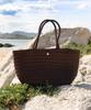 Elke Bloem Willow Dark Brown Leather Basket Bag