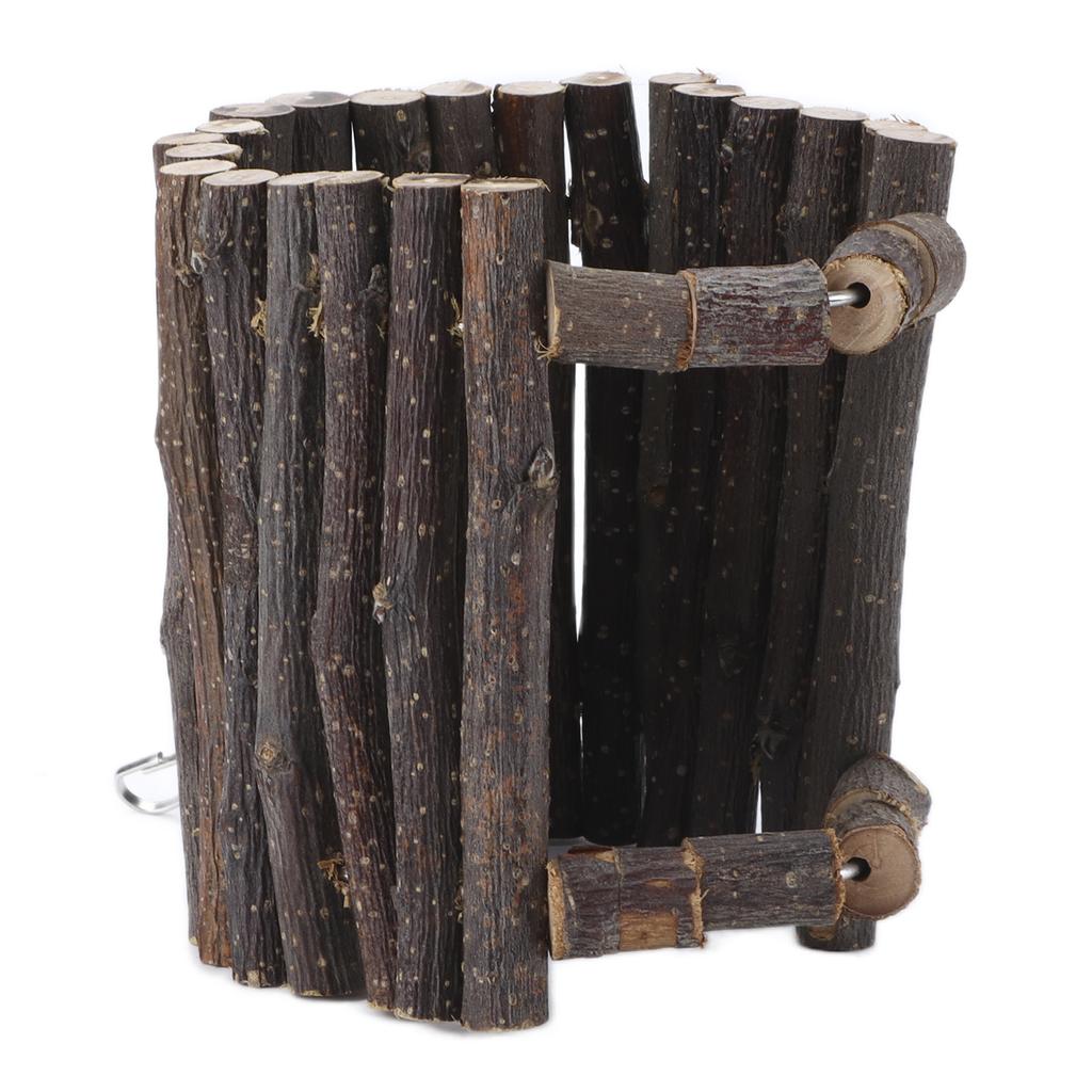 Pet Hideout Flexible Small Animal Wooden Fence Hideout for Hamsters Rats Gerbils