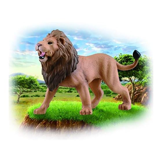TAKARA TOMY "Ania AS-29 Lion (Wild Ver.)" Animal Dinosaur Realistic Moving Figure Toy Ages 3 and Up Passes Toy Safety Standards ST Mark Certification