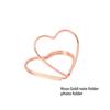 10Pcs Dining Table Clips Metal Double-Layer Anti-Rust Cards Holders DIY Message Crafts Rack Wedding Party Home Office