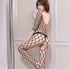 Sexy lingerie open crotch temptation tight body perspective mesh clothes free of large mesh full body mesh socks