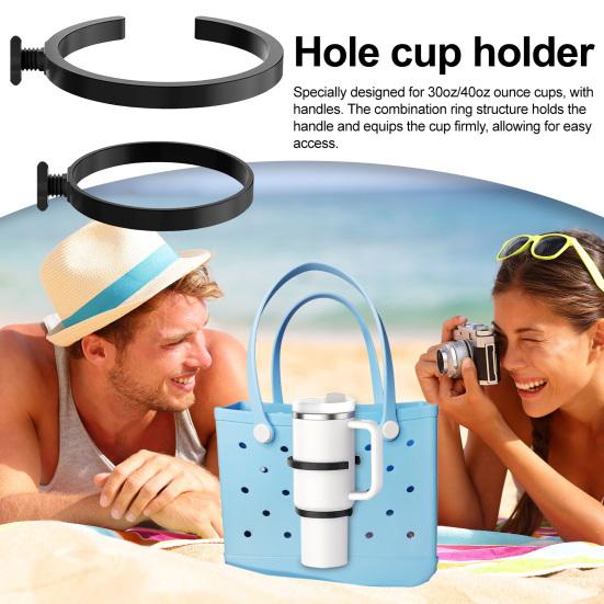 Cup Holder 30/40oz Universal Cup Holder for Bogg Bag Single Nut Design Multi-functional Cup Holder for Travel And Outdoor Activities