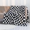 Checker Board Lattice Throw Blanket, Blue, Yellow, Green Pattern for Kids, Boys, Girls, Bed, Couch, Sofa, Soft, Birthday Gift