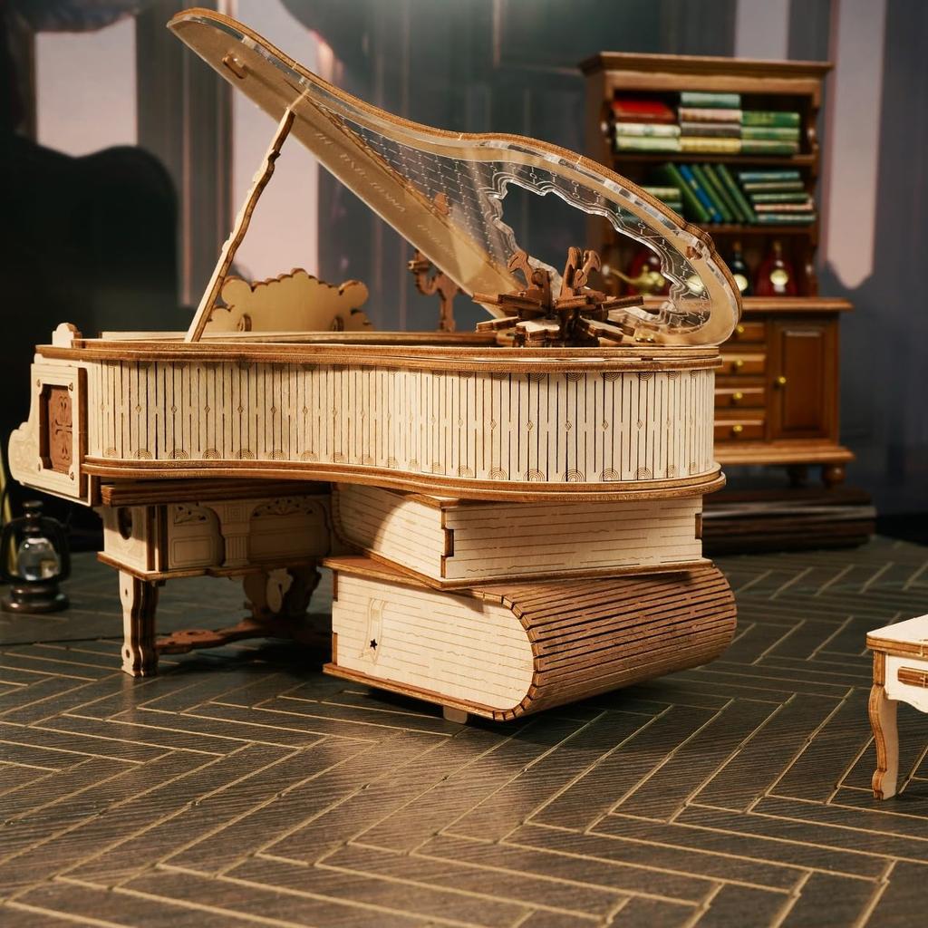 3D Wooden Puzzle Music Box Series with Japanese Instructions Tsukurundesu® (Magic Piano)