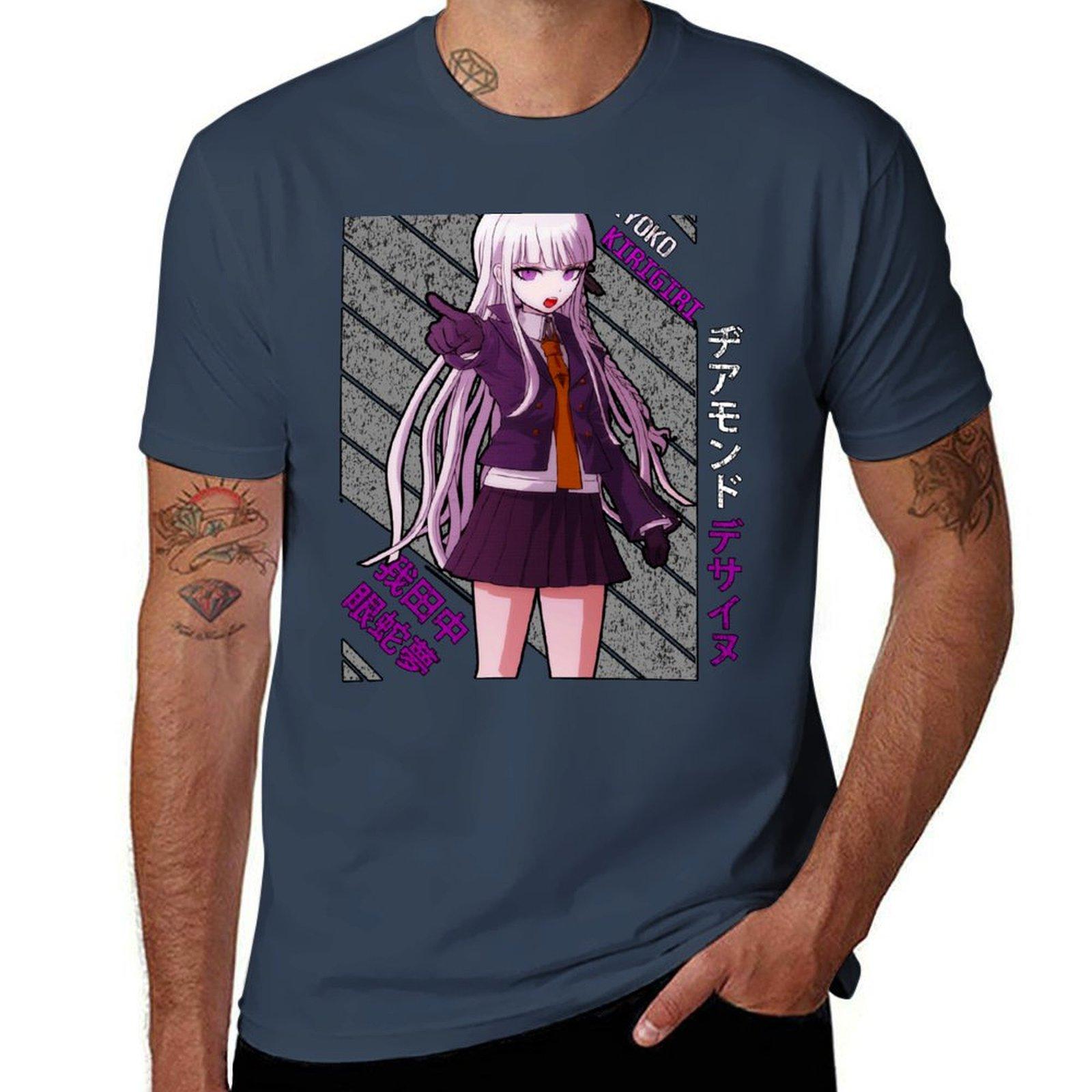 Киригири Кёко - Футболка DanganRonpa мужская футболка с принтом аниме футболки оверсайз футболки с принтами Футболка S