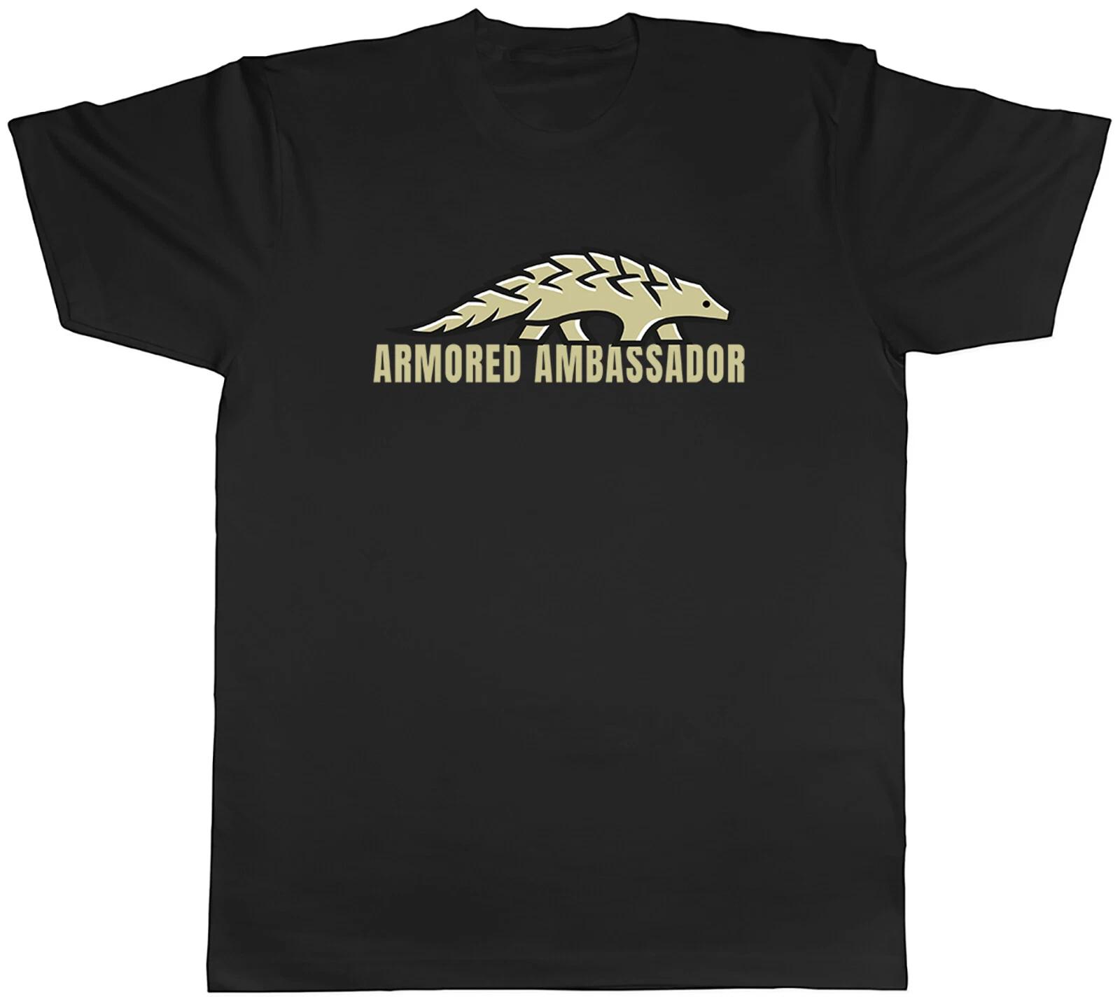 Pangolin Mens T-Shirt Armored Ambassador Tee Gift S