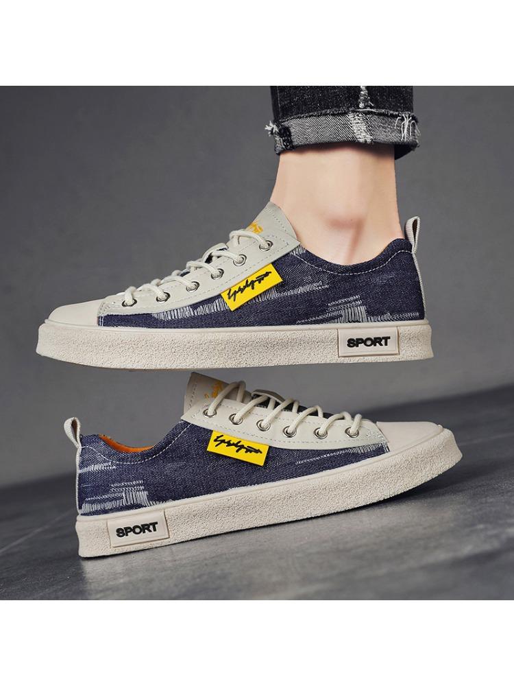 Fashionable, Versatile, Casual, Sports, Couple Style, Thick Soled, Height Increasing, Summer Denim Fabric Shoes, Canvas Shoes
