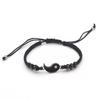 Punk Tai Chi Bracelet Black Whit Hand Chain Retro Braided Bracelet  Couple Jewelry Gift