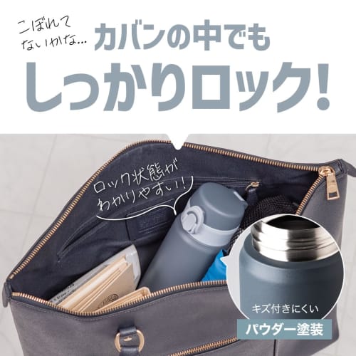 500ml Vacuum Insulated Thermos, Insulates Hot and Cold Water, Ultra-Lightweight, One-Touch Bottle, Wide Mouth, Easy to Clean, Disassembles for Cleanin