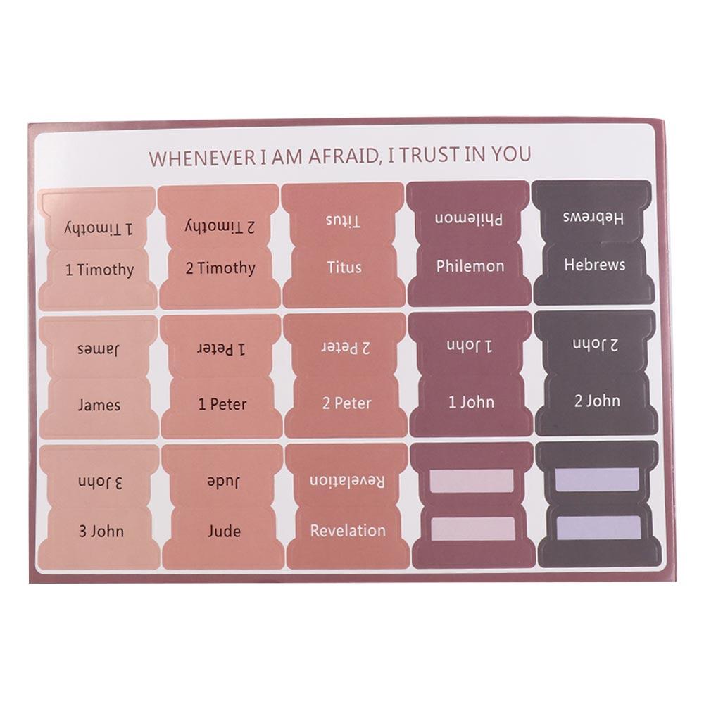 Writable Bible Index 5 Sheet Bible Label Book Accessories Bible Sticker  Bookmark