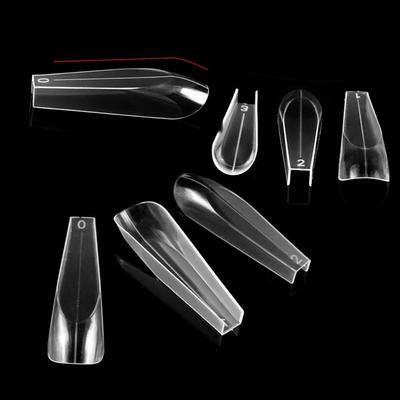 New Poly Nail Gel Nail Extension Molds Reusable Curved Stiletto Advanced Shape Dual Forms Full Cover Extension Nail Design Tools
