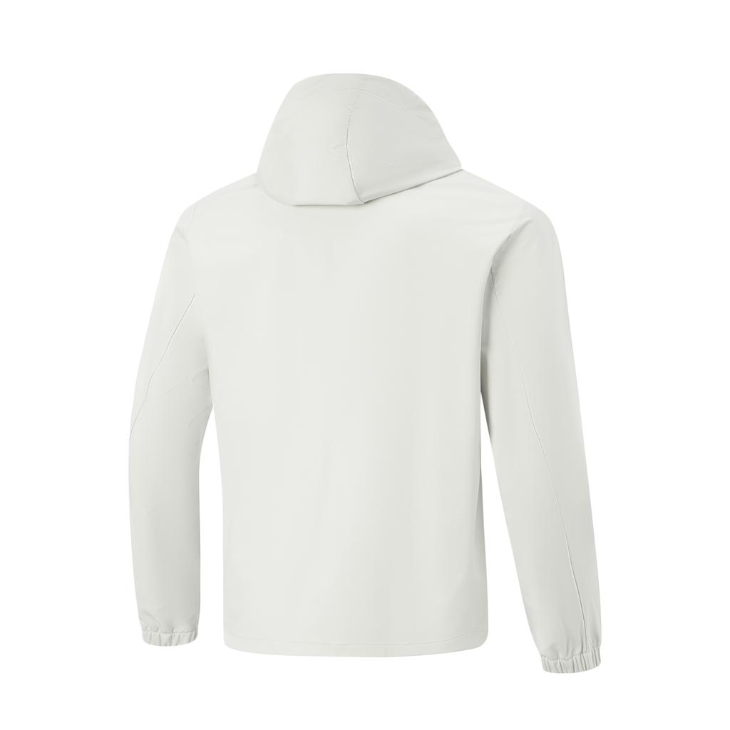 Li-Ning Solid Color Zipper Versatile Hooded Windbreaker Men outerwear AFDW123-3