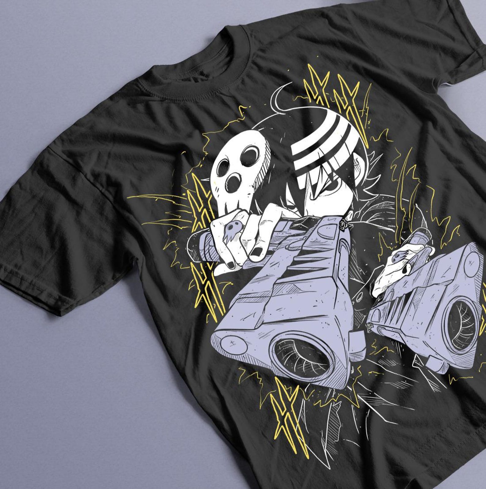 Death the Kid T-Shirt, Soul Eater, Japanese, Black Star, Girl, Funny Tee Shirt, All Sizes, Unisex Heavy Cotton Top S