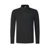 Explore Versatile Comfortable Half-Zip Pullover Long Sleeve T-Shirt Men Tops Deep-Black A51M517201FBK