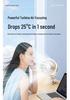 Portable USB Rechargeable Clip Fan - Powerful Large Wind Circulation for Desktop and Home Use
