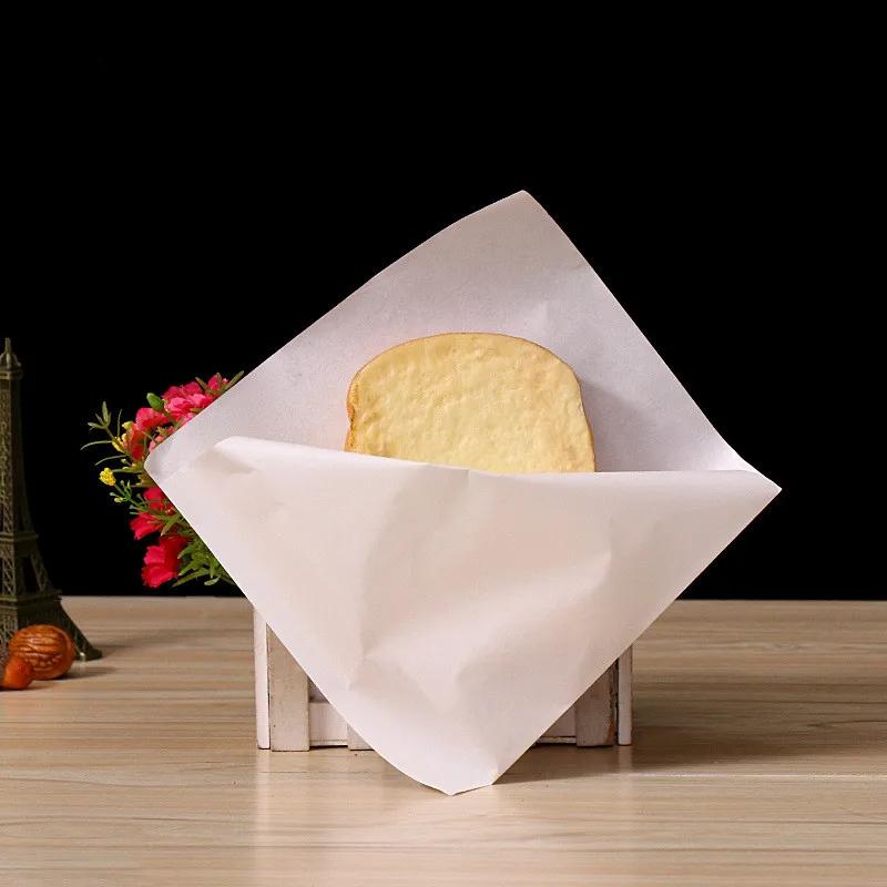 100Pcs Disposable Kraft Paper Sandwich Donut Bread Bags Hamburger Food Packing Restaurant Supply Pouches