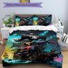 3pcs Pirate Ship Bedding Set - Includes One Quilt Cover and Two Pillowcases (No Core) - Home Decor, Festival Gift, Polyester Fabric, Anime Cartoon Des