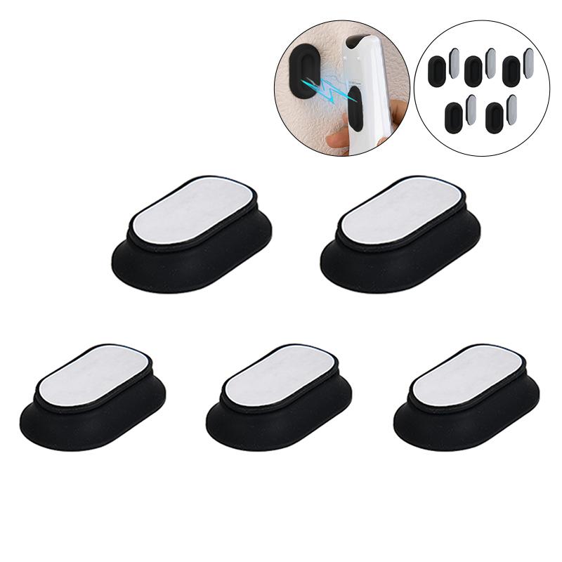 5Pcs Magnetic Remote Control Bracket, Self-Adhesive Wall Mounted Storage Bracket For Remote Controls, Household Goods Storage