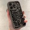 Black Graffiti Phone Case For Xiaomi 14T Pro 13 12 11 Lite 5G 14 13T 12T Poco F6 F5 X6 X5 X3 M6 Pro 4G Silicone Shockproof Cover