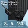Air Conduction Bluetooth Earphones V5.3 Plug Memory Card Digital Display Waterproof With Mic Hanging Ear Sports Earphones