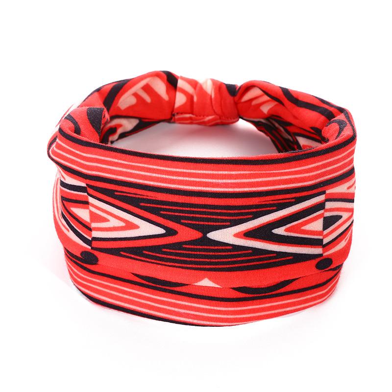 Široké čelenky pro ženy Vázaná čelenka Africké dámské zábaly na hlavu Pružné doplňky do vlasů Pásky Barviva na kravaty 4 balení