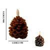 2 Kerzen Flammenlose Kerze Weihnachts-Tischdekoration Kerzen und Bequemes Reines Wachs, Innen Außen Weihnachten