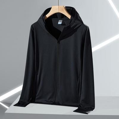 Men's Ice Silk Breathable Sunscreen Clothing UV Resistant Outdoor Sports Couple's Lightweight Sunscreen Clothing