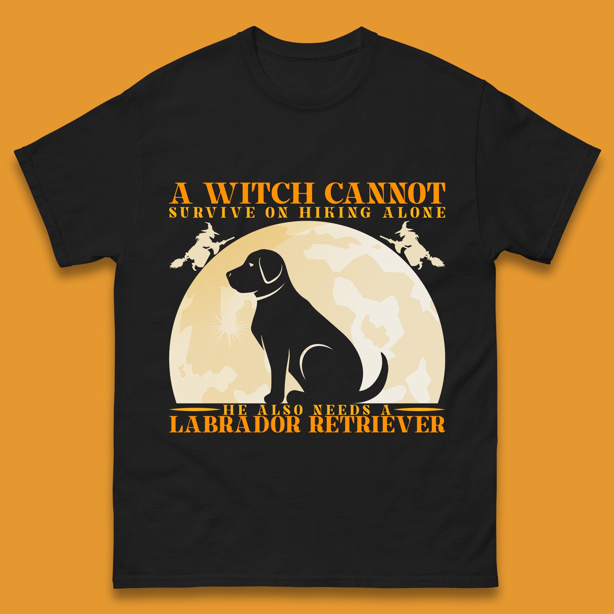 

A Witch Cannot Survive On Hiking Alone Mens Mens T Shirt Womens Tops Tees XL