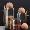 1PC Hermetic Containers For Food Storage Pots Glass Jar With Lid Sealed Container Sugar And Tea Cans Airtight Kitchen Coffee Jars